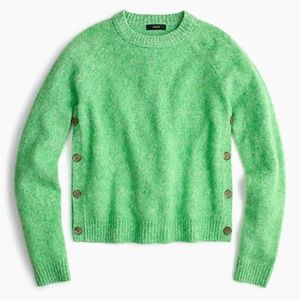 Brushed lambswool cropped crewneck sweater-H4164